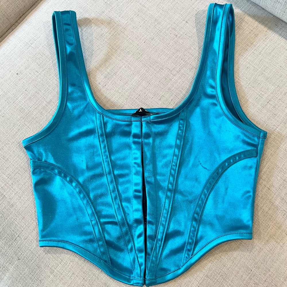Motel Rocks Satin Crop Top